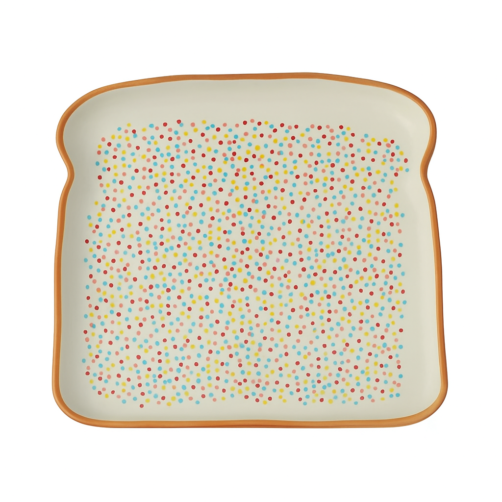 FAIRY BREAD CERAMIC PLATE