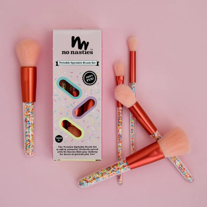 NO NASTIES TWINKLE SPRINKLE MAKE UP BRUSH SET