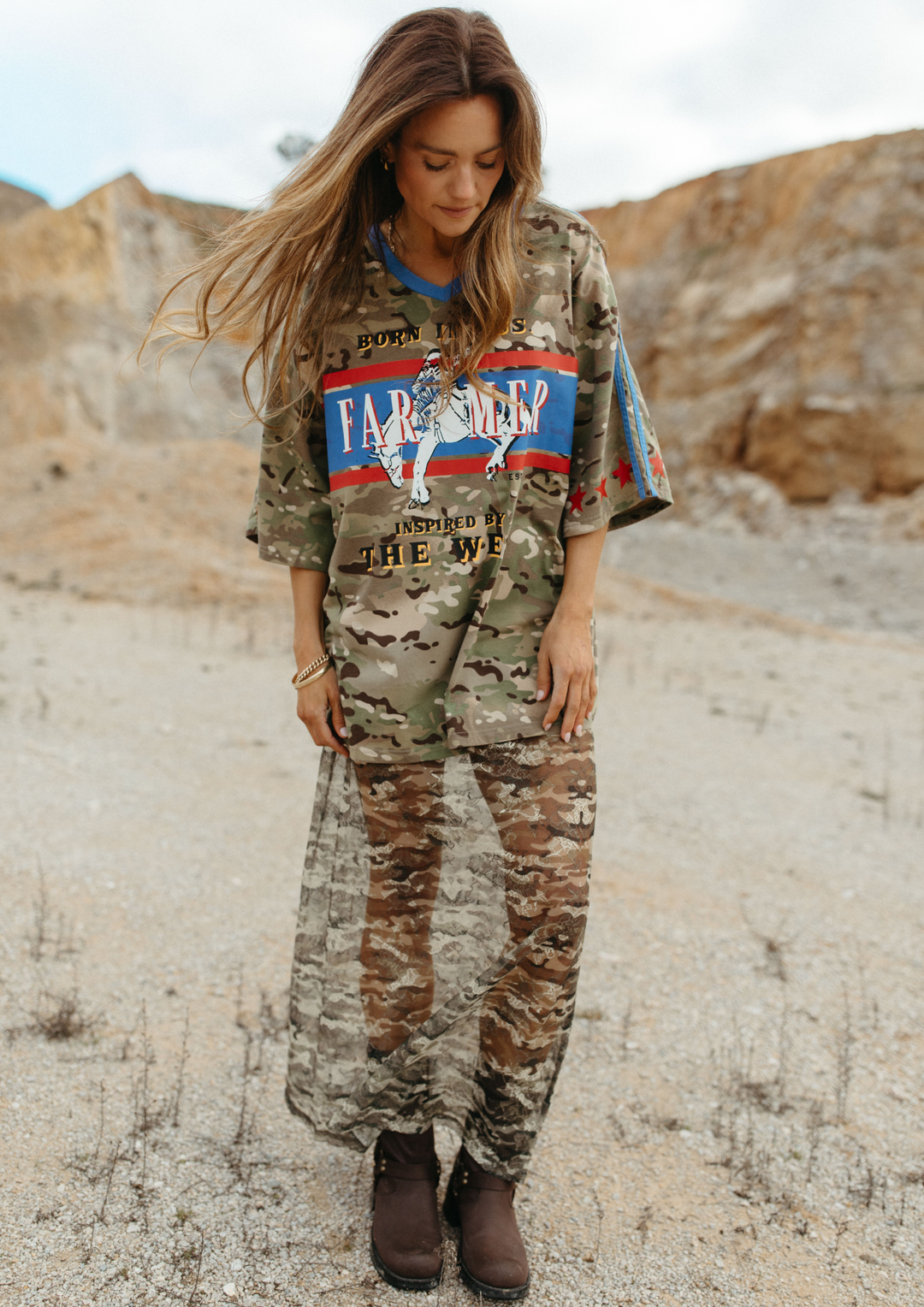 FAR MER CAMO LACE SKIRT 2