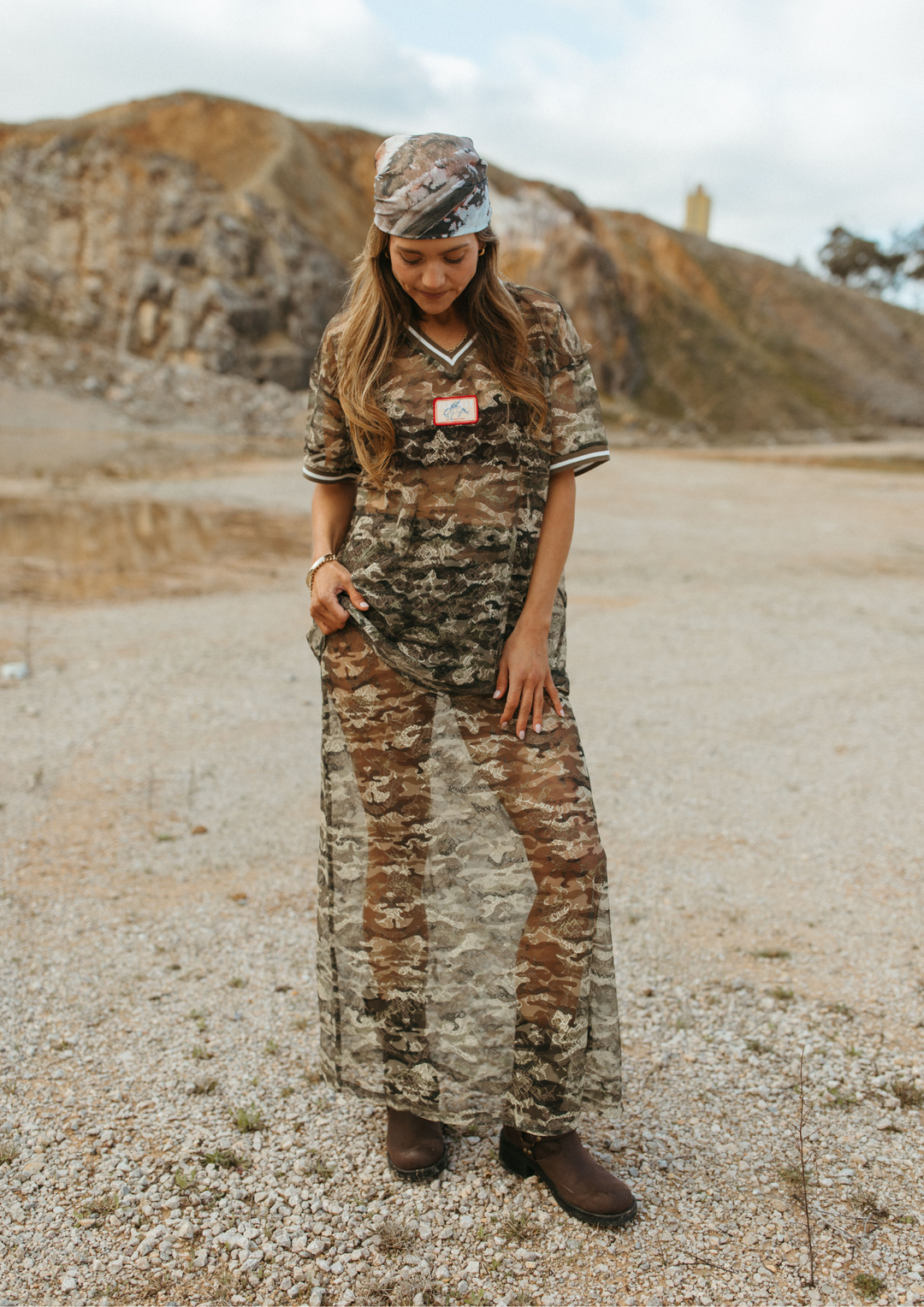 FAR MER CAMO LACE SKIRT 4