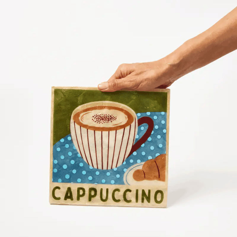J & CO BARISTA WALL ART: CAPPUCCINO