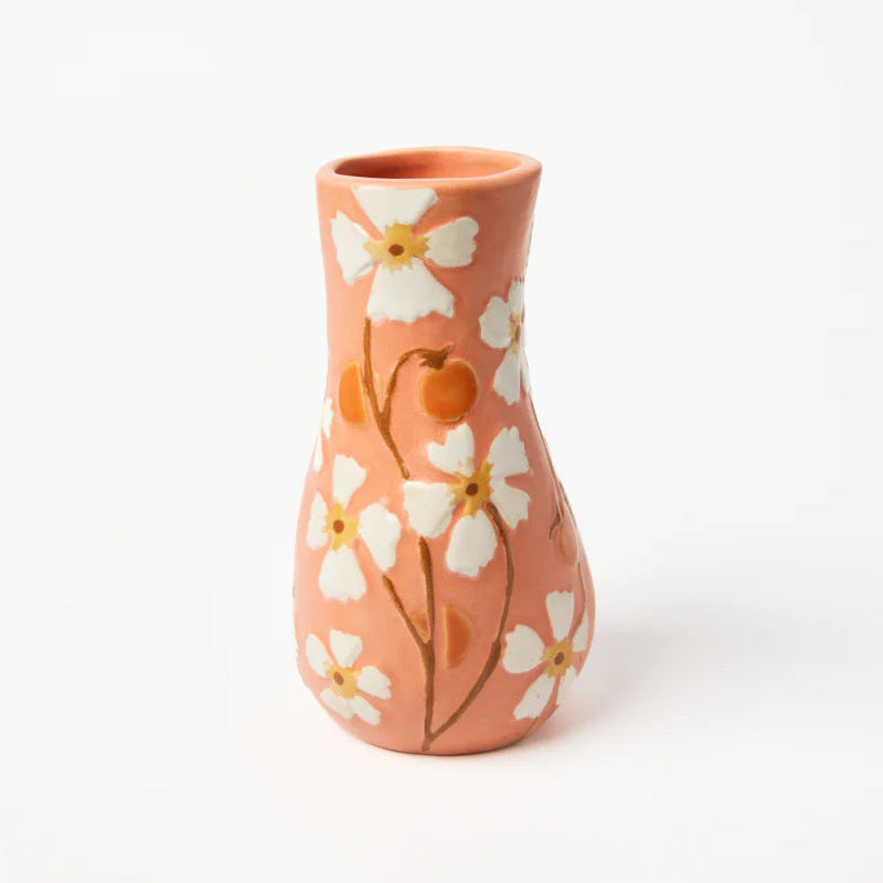 J & CO JUNIPER VASE: PEACH