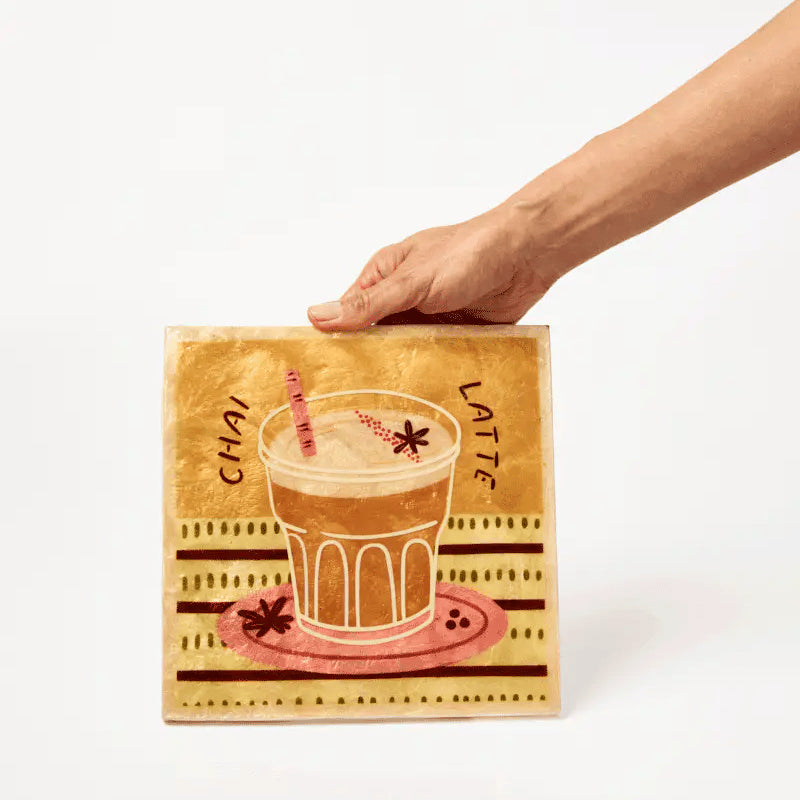 J & CO BARISTA WALL ART: CHAI LATTE