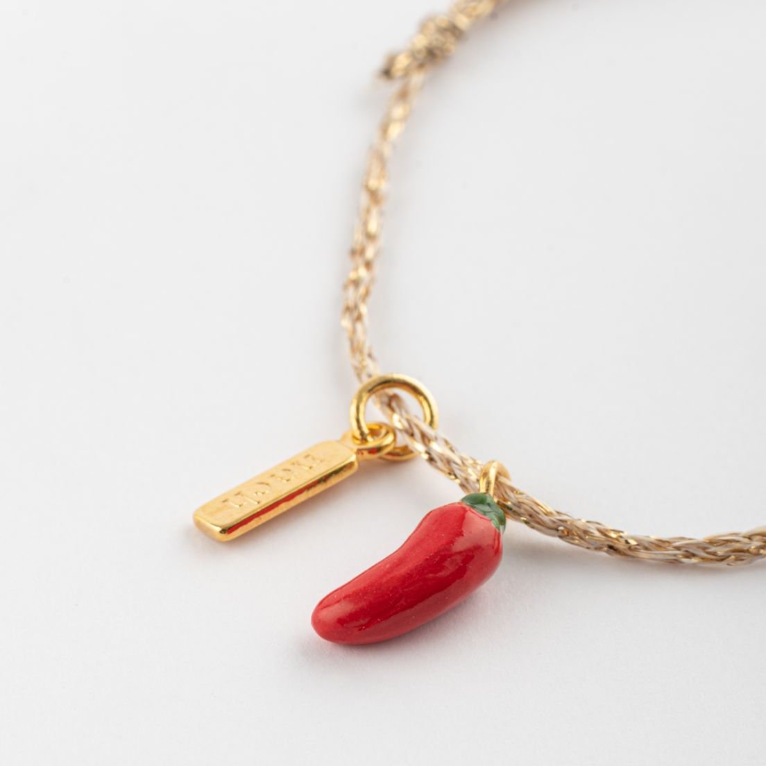 NACH CHILLI GOLD ROPE CHARM BRACELET