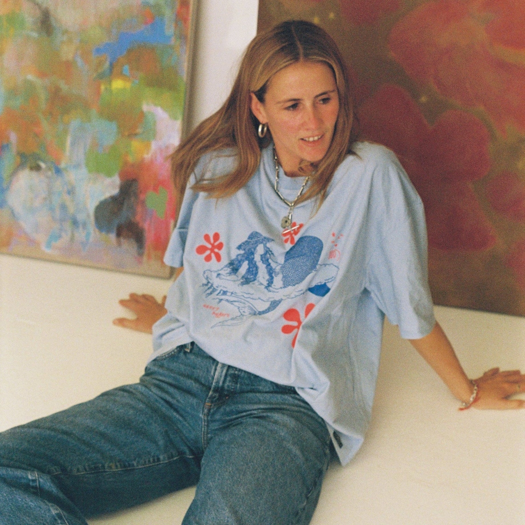 ATMOSEA ARTIST TEE: CLOUD SURFING  BY EASTY BEASTY