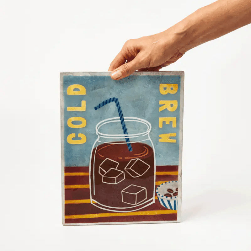 J & CO BARISTA WALL ART: COLD BREW