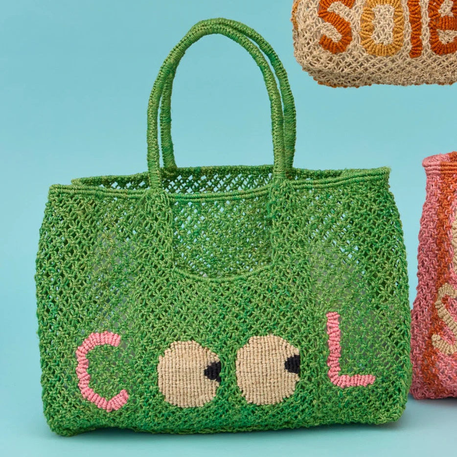 THE JACKSONS FLORENCE BAG: COOL BIG EYES / NEW GREEN