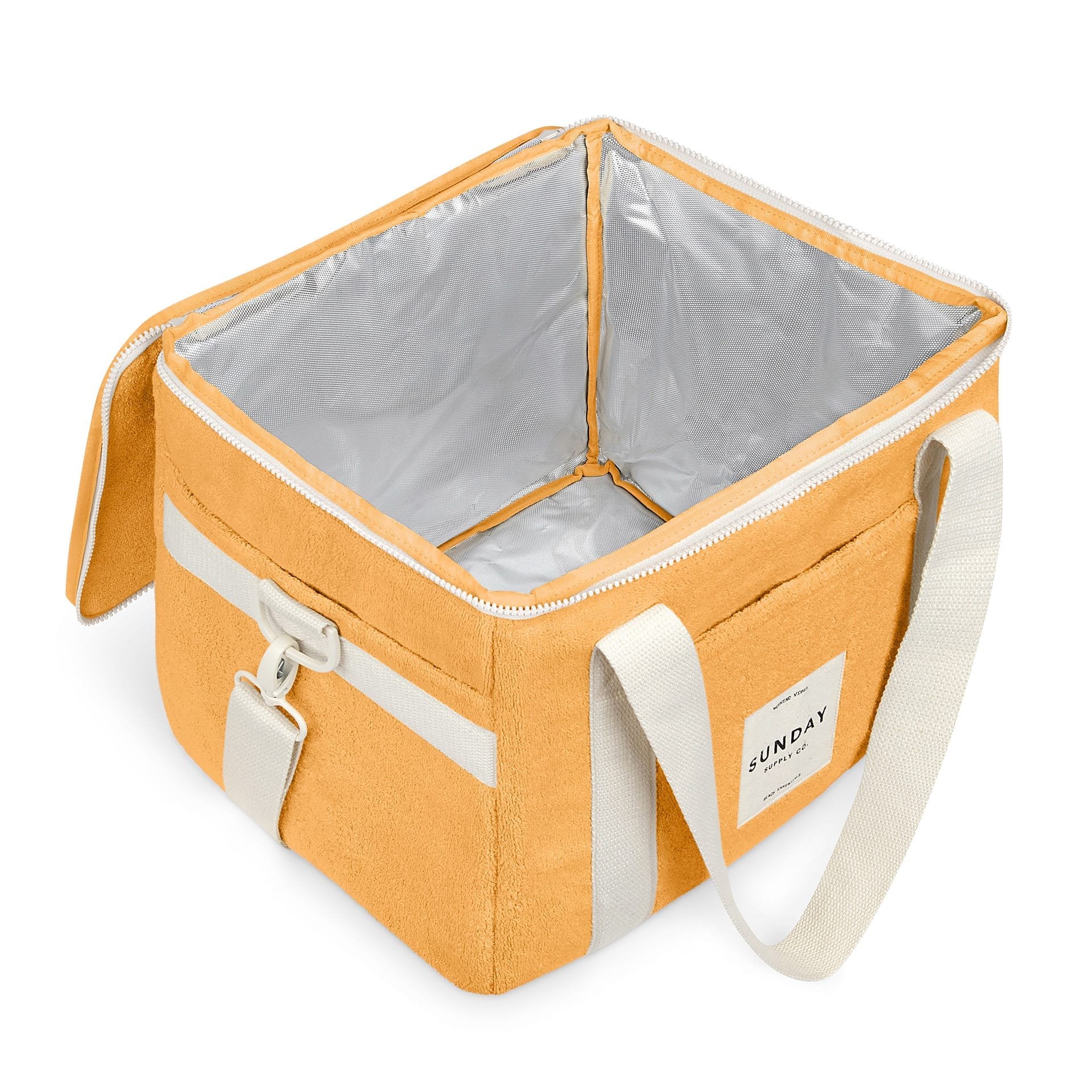 SUNDAY SUPPLY CO TOWELLING COOLER BAG: GOLDEN