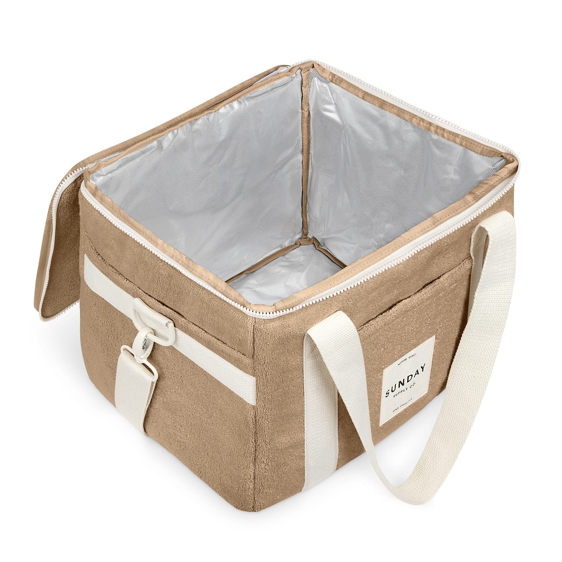 SUNDAY SUPPLY CO TOWELLING COOLER BAG: HUSK