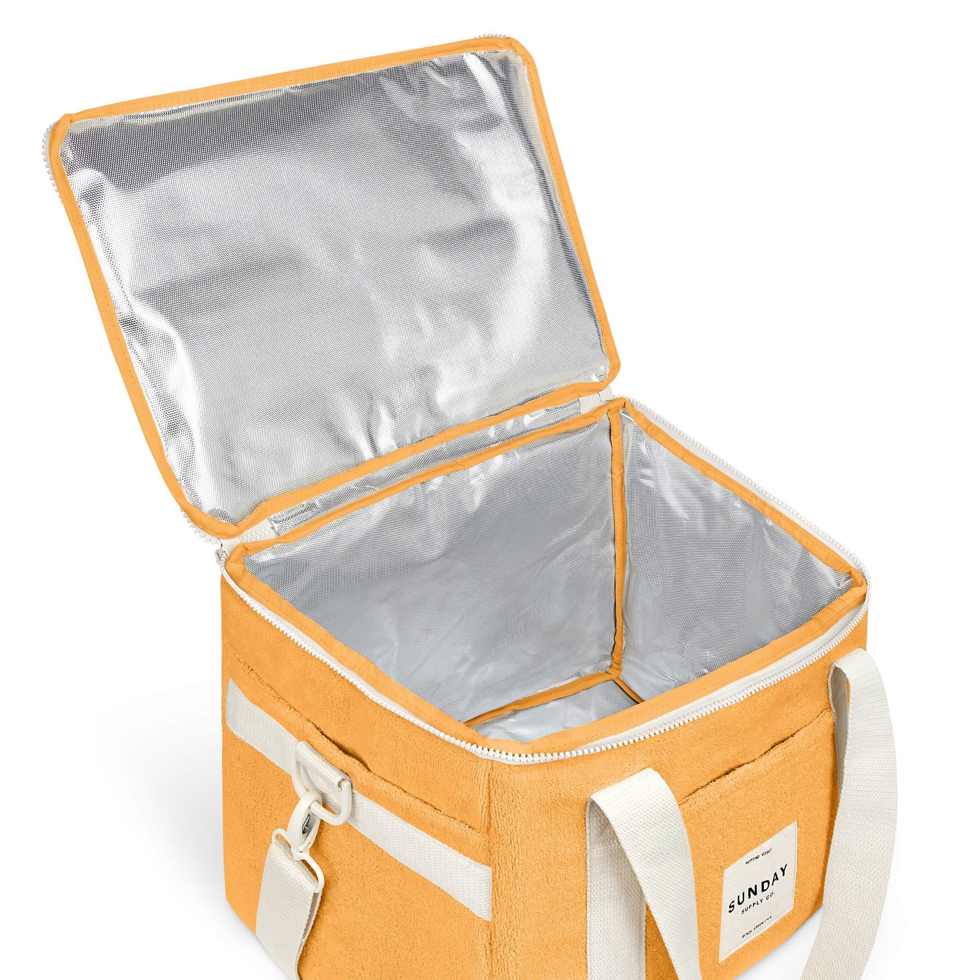 SUNDAY SUPPLY CO TOWELLING COOLER BAG: GOLDEN