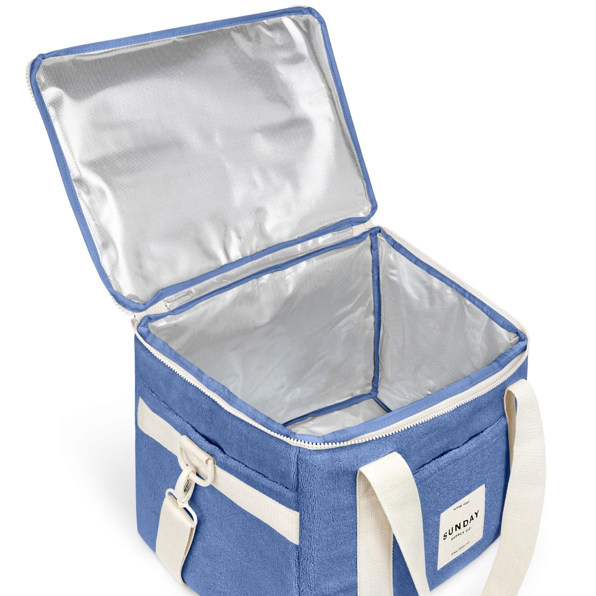 SUNDAY SUPPLY CO TOWELLING COOLER BAG: PACIFIC