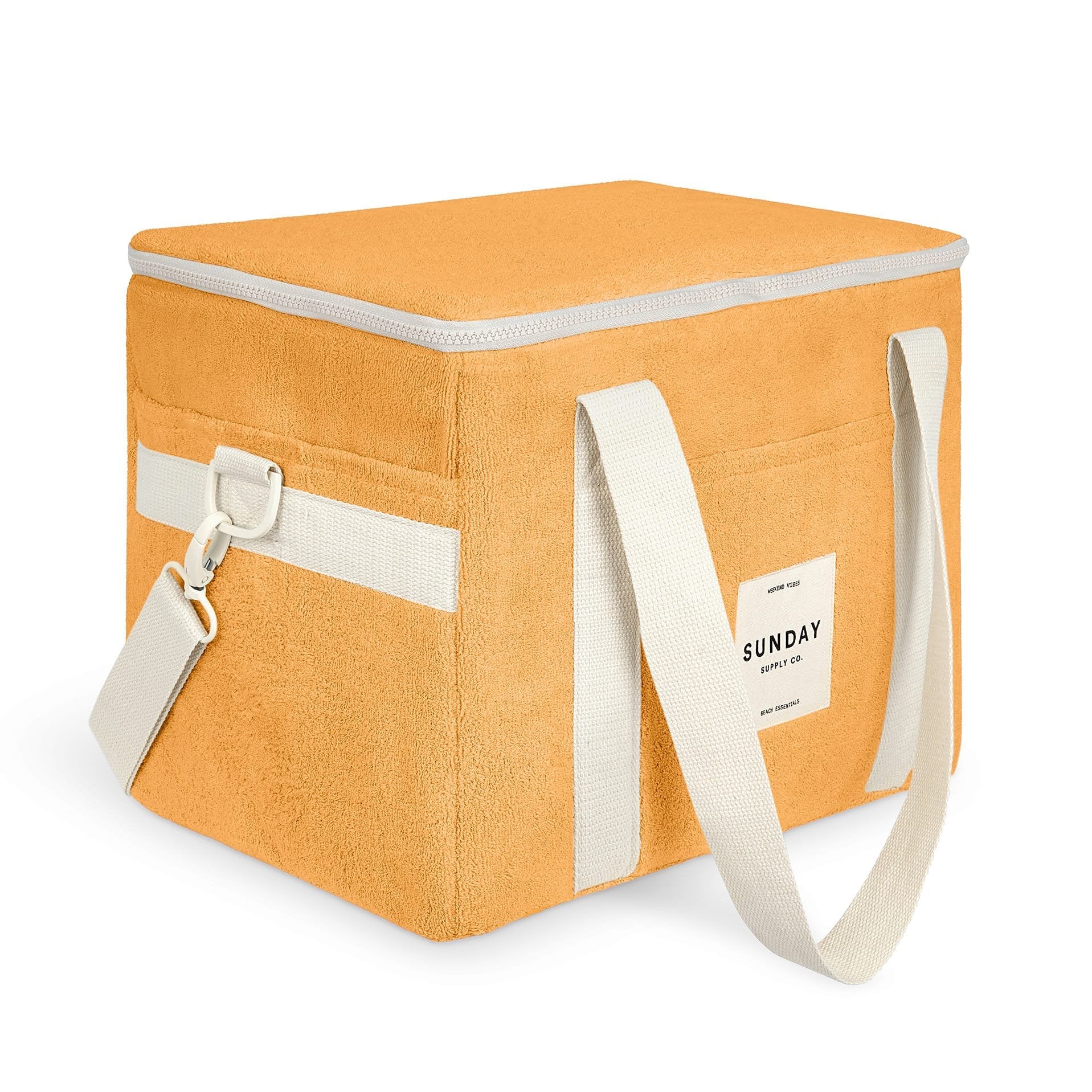 SUNDAY SUPPLY CO TOWELLING COOLER BAG: GOLDEN