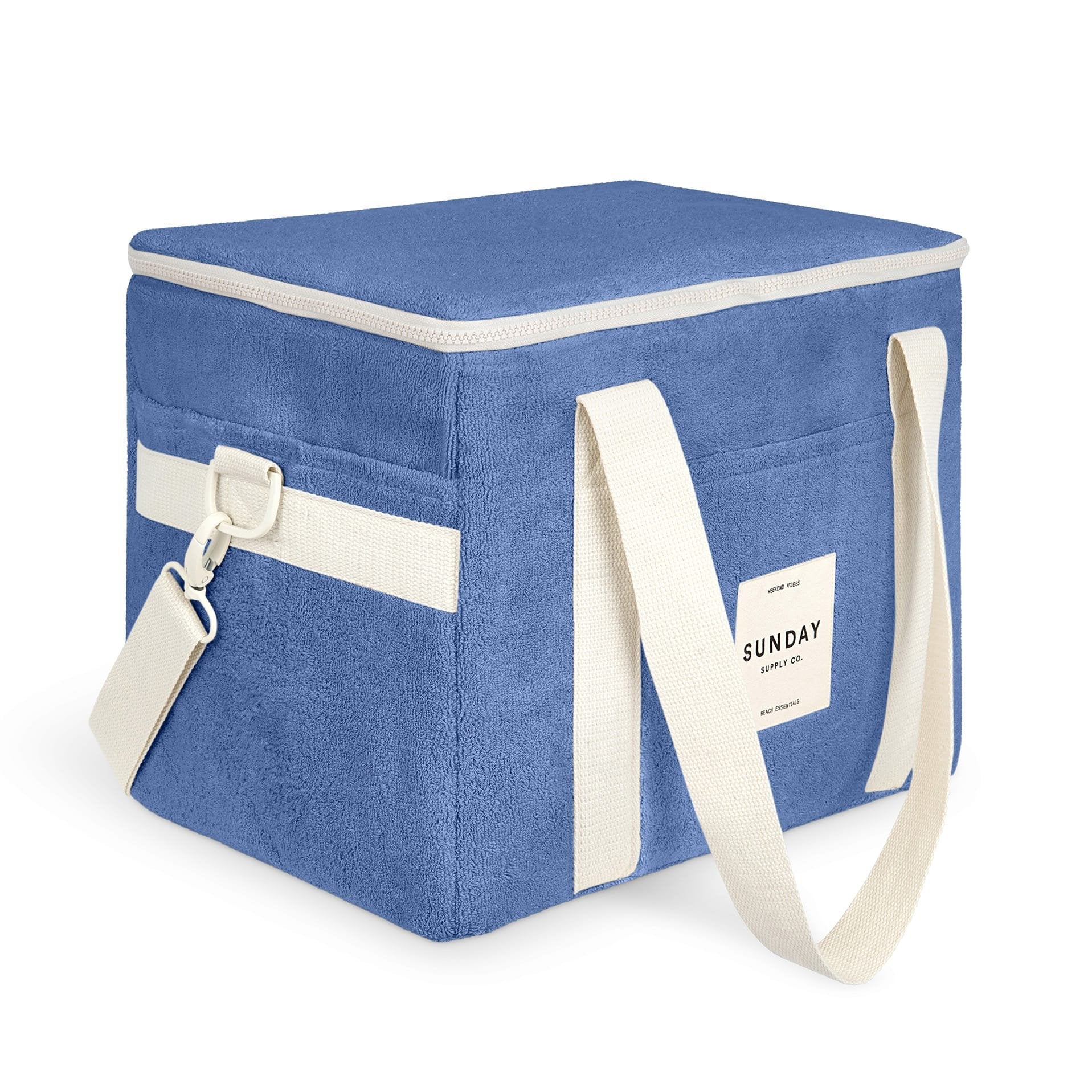 SUNDAY SUPPLY CO TOWELLING COOLER BAG: PACIFIC