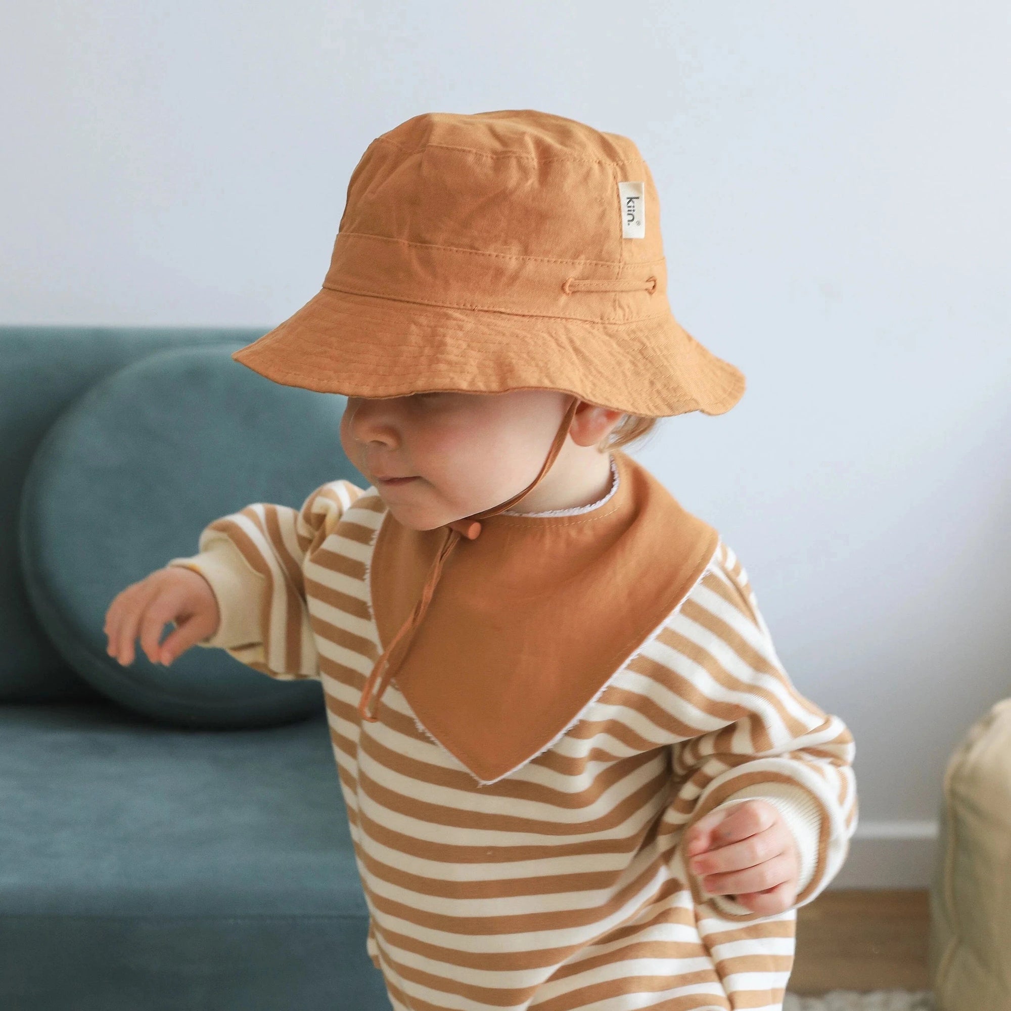 KIIN COTTON SUN HAT: TOFFEE