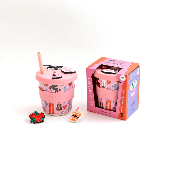 CHINO CLUB KIDS CHARM KEEP CUP: COWGIRL/8OZ