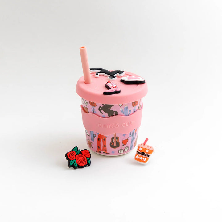 CHINO CLUB KIDS CHARM KEEP CUP: COWGIRL/8OZ