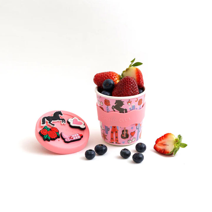 CHINO CLUB KIDS CHARM KEEP CUP: COWGIRL/8OZ