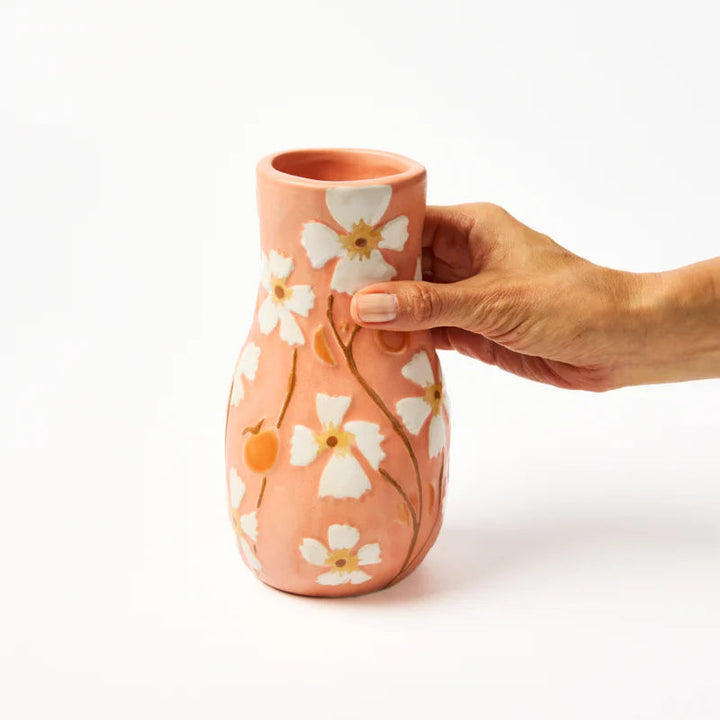 J &amp; CO JUNIPER VASE: PEACH