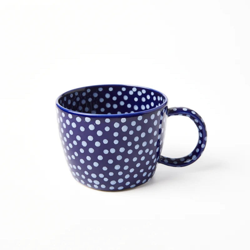 J & CO CHINO MUG: NAVY SPRINKLE
