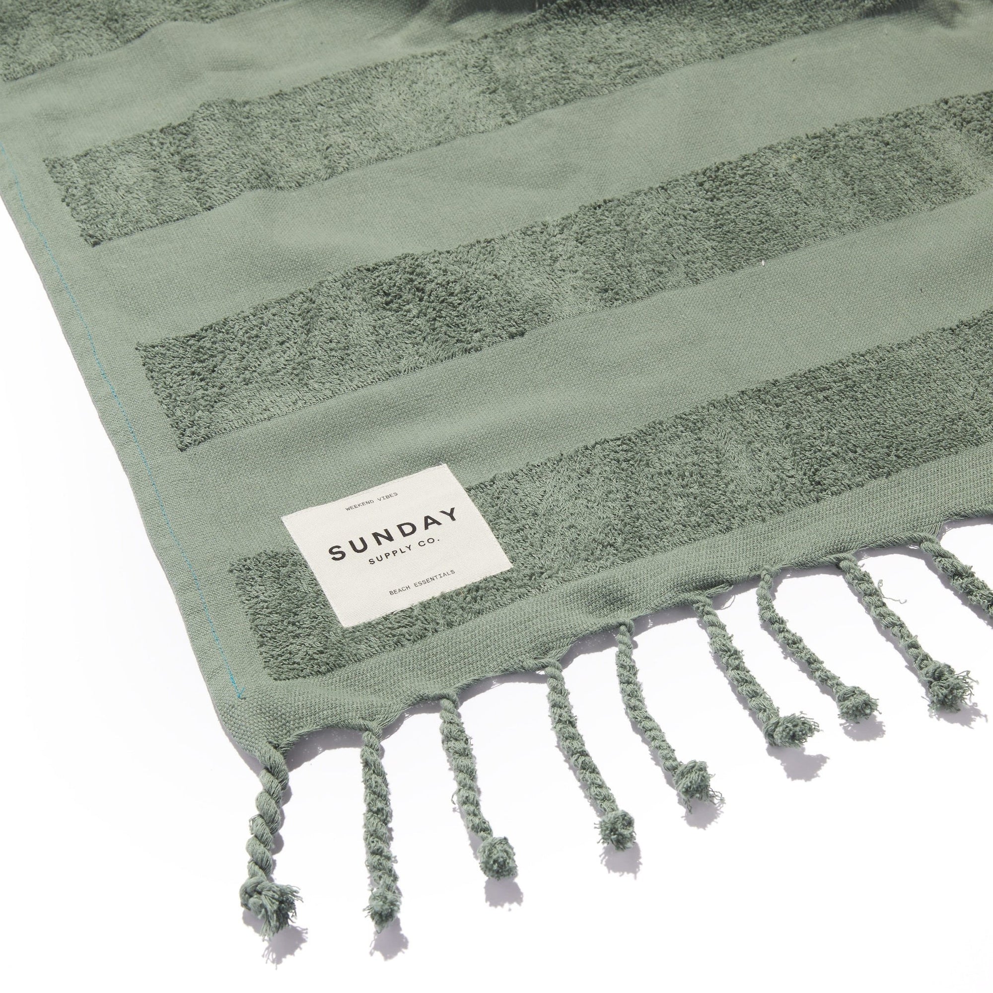 SUNDAY SUPPLY CO BEACH TOWEL: TALLOW