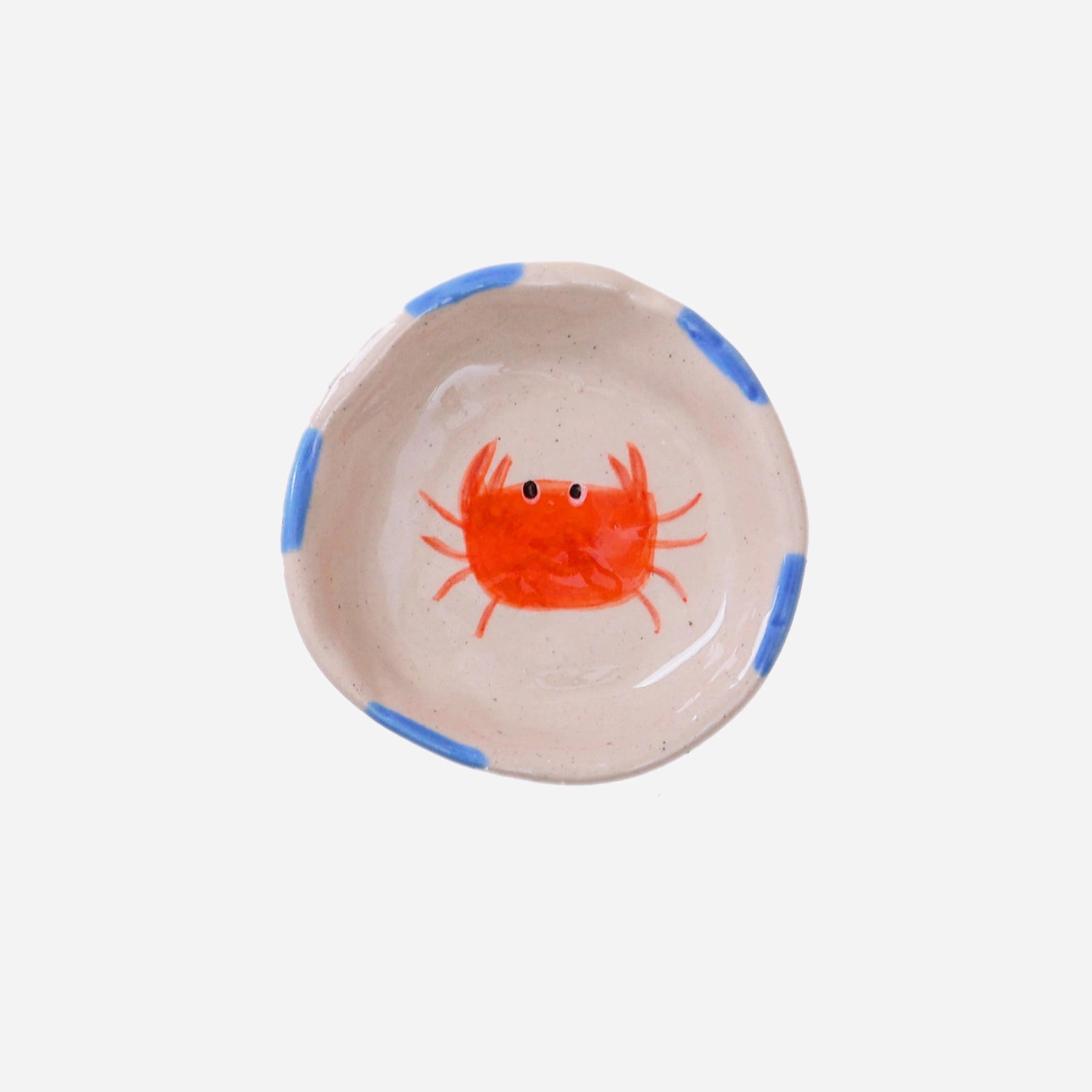 CHAGOART CERAMIC MINI CRAB TRINKET TRAY