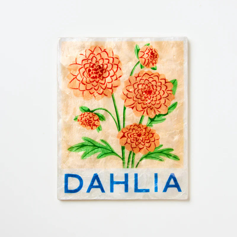 J & CO MARKET WALL ART: DAHLIA