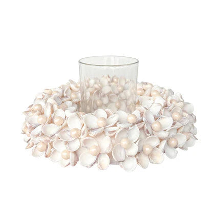 COASTAL PEARL CANDLE HOLDER