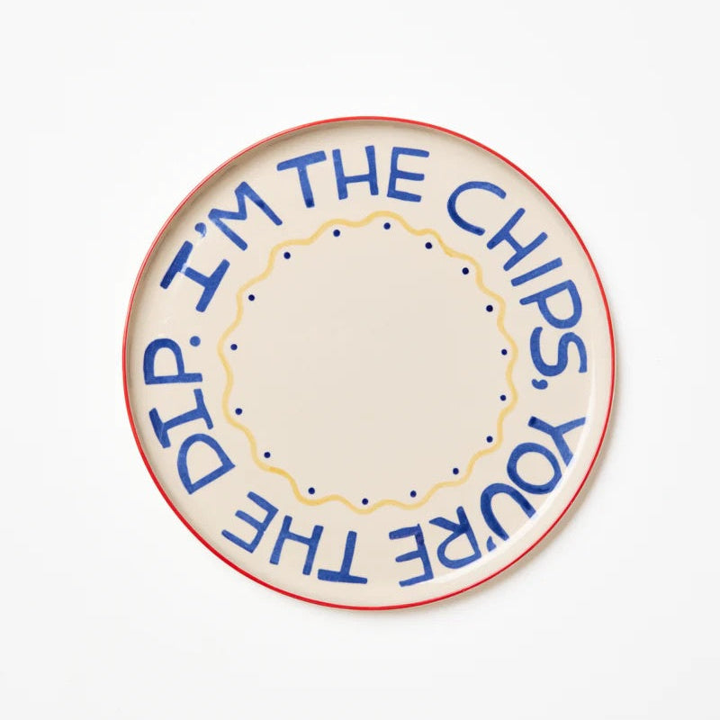 J & CO LOVE NOTES PLATTER: CHIPS