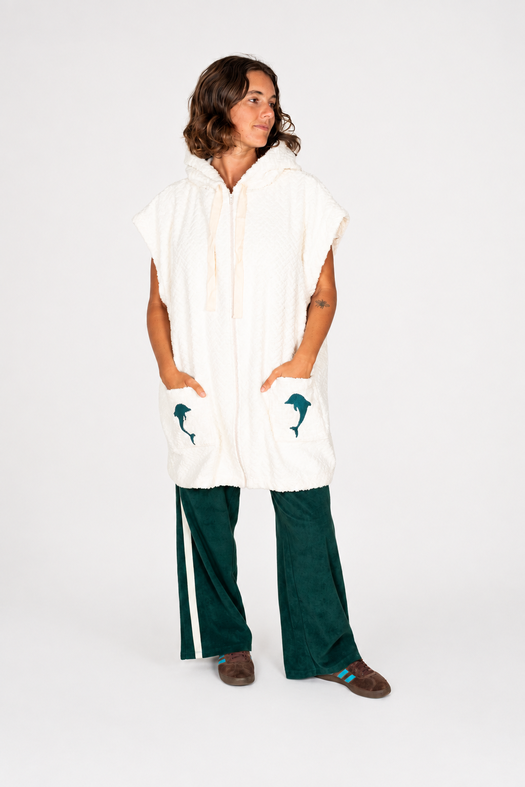 Atmosea Delfi Apres Surf Robe Offwhite
