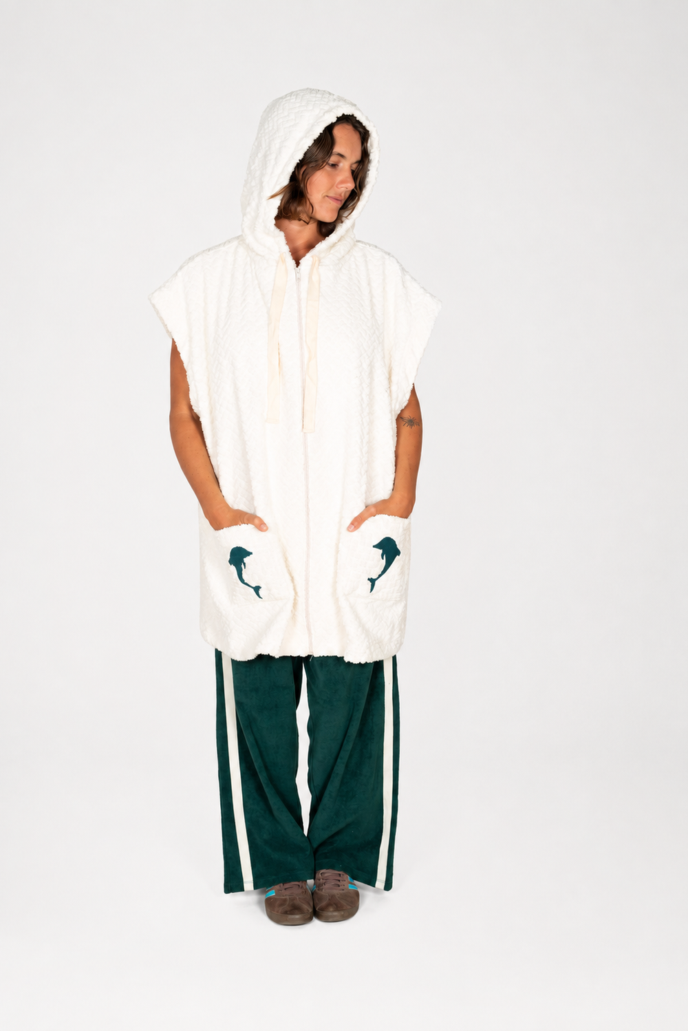 Atmosea Delfi Apres Surf Robe Offwhite