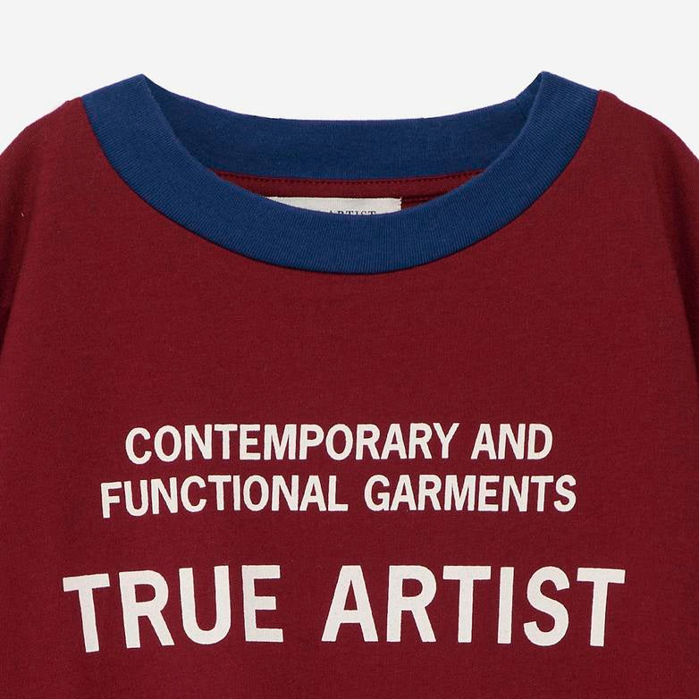 TRUE ARTIST TSHIRT Nº18: BURGUNDY RED