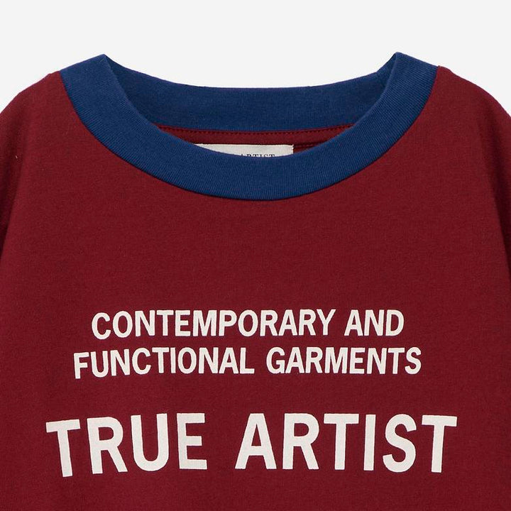 TRUE ARTIST TSHIRT Nº18: BURGUNDY RED