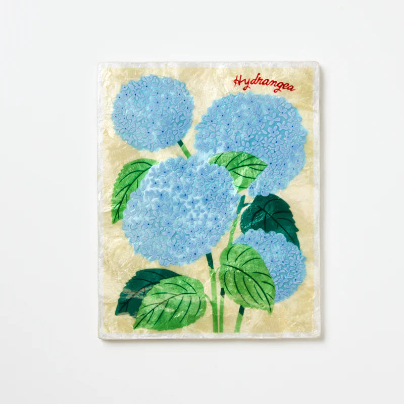 J & CO MARKET WALL ART: HYDRANGEA