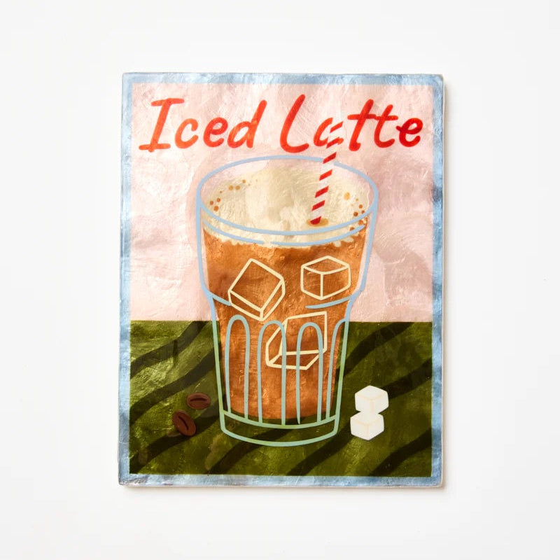 J & CO BARISTA WALL ART: ICED LATTE
