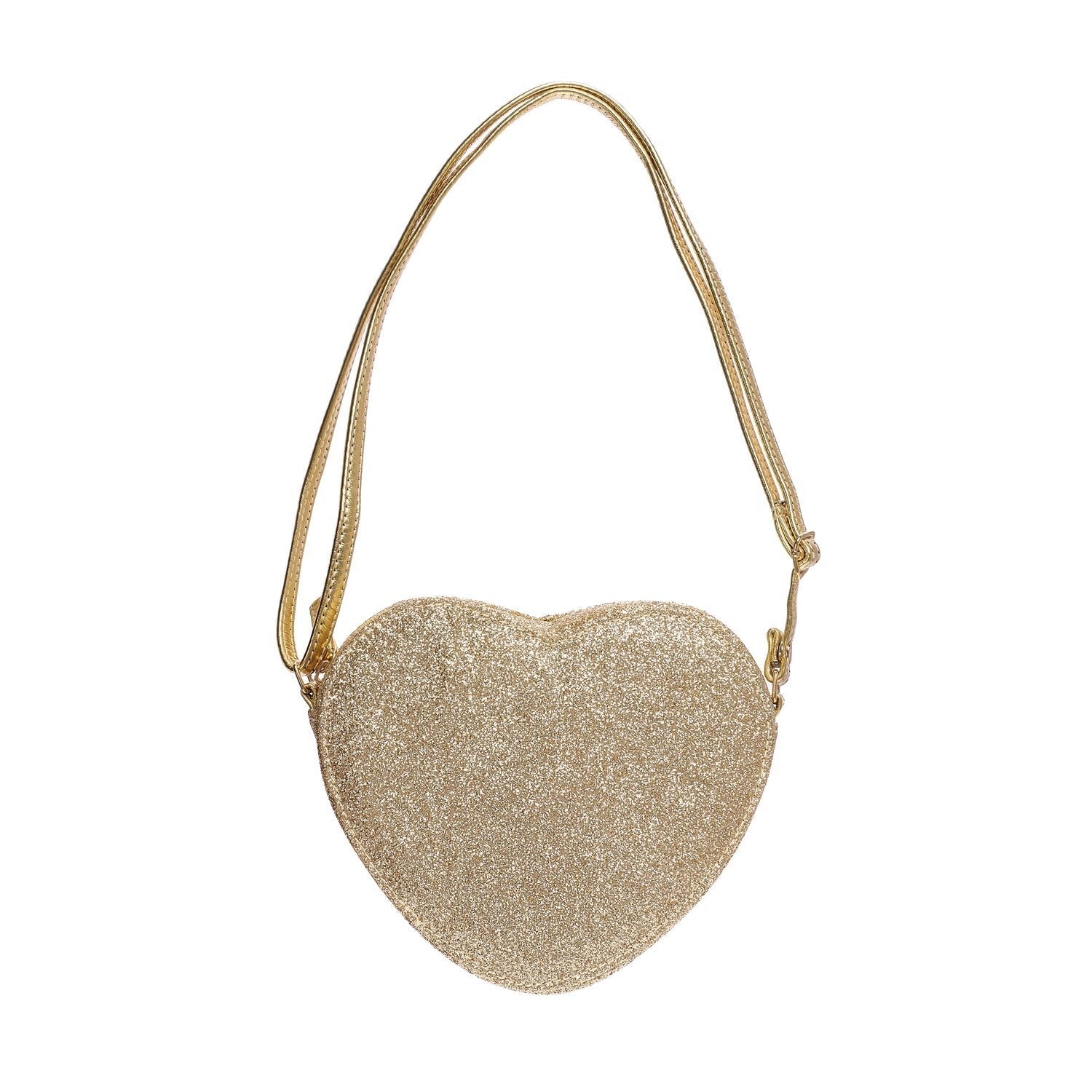 ROCKAHULA KIDS BAG: LOVE HEART / GOLD GLITTER