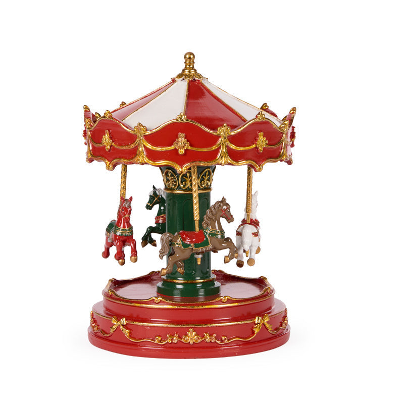 RED AND GOLD MUSICAL CAROUSEL 2