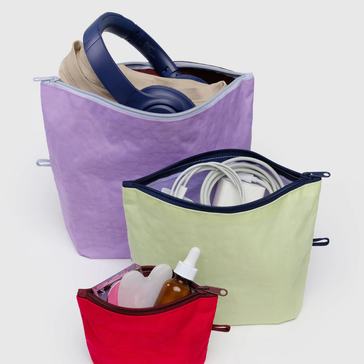 BAGGU GO POUCH SET: KALEIDOSCOPE MIX