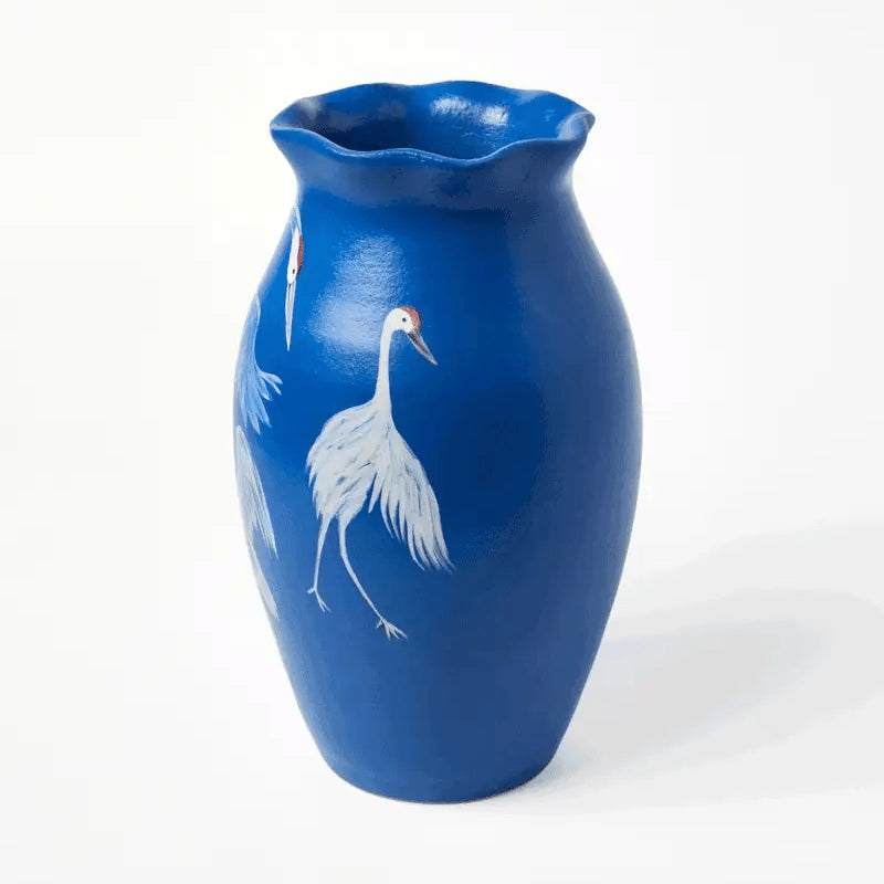 J & CO ODETTE VASE: SAPPHIRE