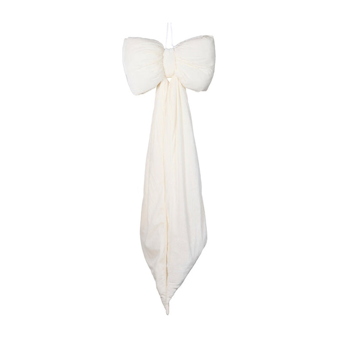 ELONGATED BOW, WHITE