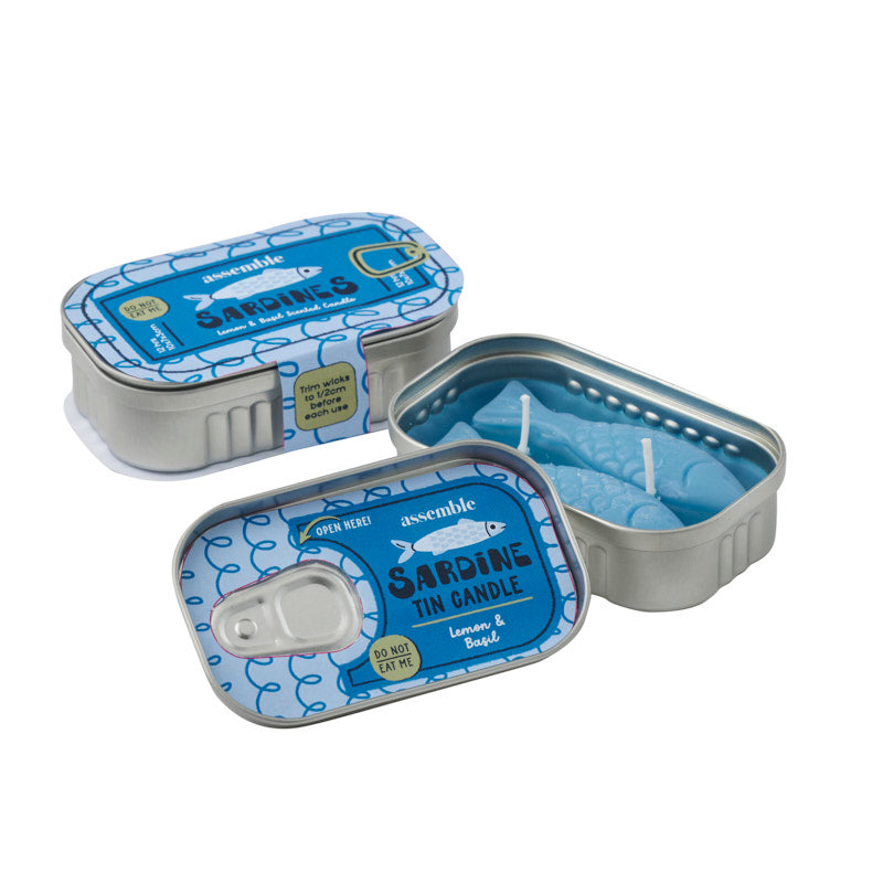 SARDINE TIN CANDLE: TEAL