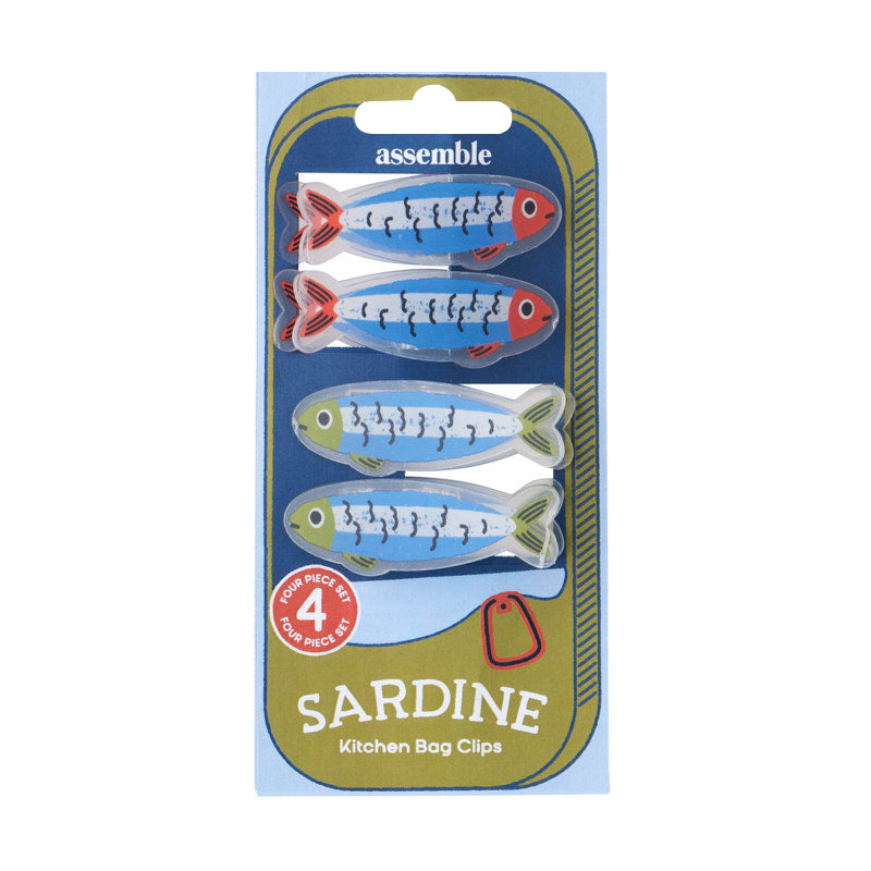 FISH BAG CLIPS 4PC: MULTI