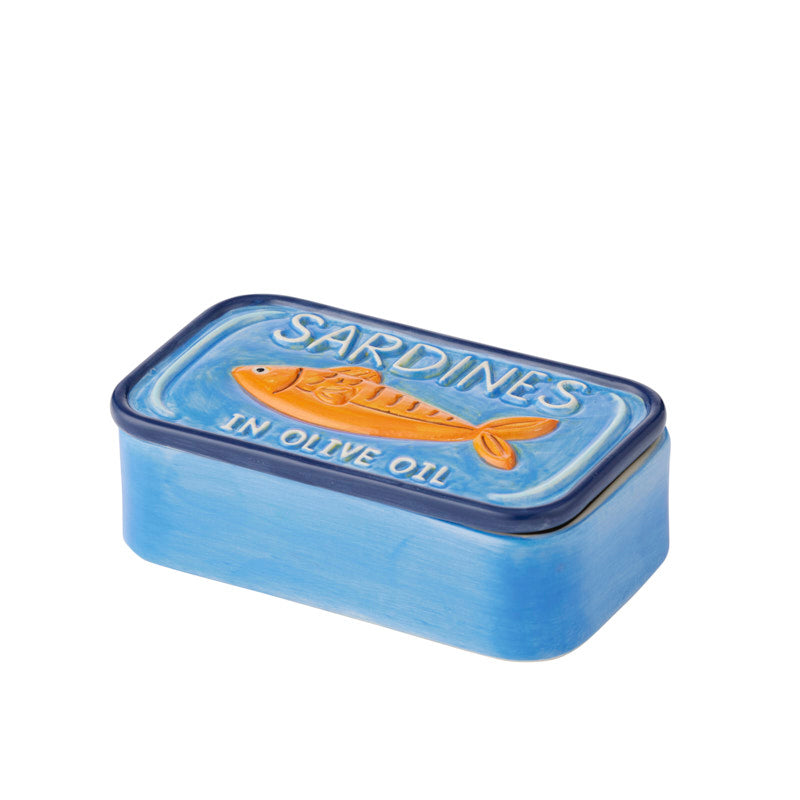 TAVIRA CERAMIC TRINKET BOX: BLUE