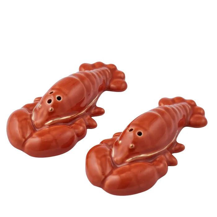 LOBSTER CERAMIC S&P SHAKERS: 2PC