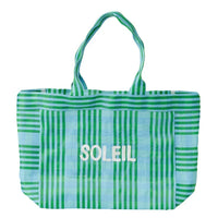 SOLEIL RECYCLED TOTE: GREEN