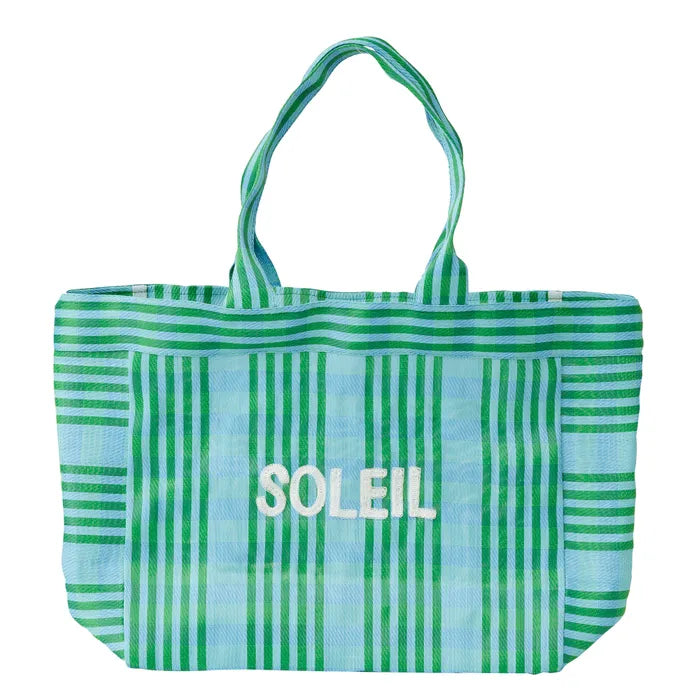 SOLEIL RECYCLED TOTE: GREEN