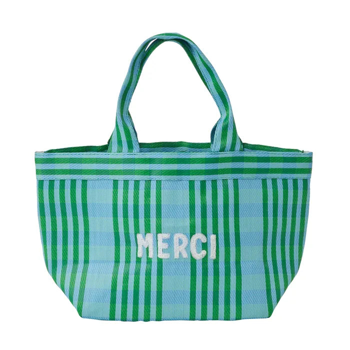 MERCI RECYCLED LUNCH COOLER: GREEN