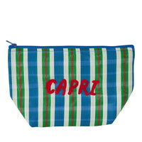 CAPRI RECYCLED POUCH: BLUE