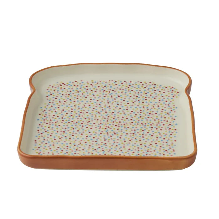 FAIRY BREAD CERAMIC PLATE