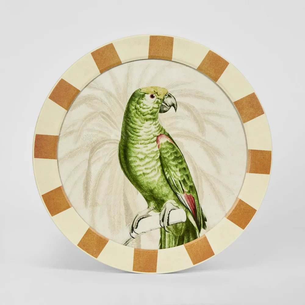 ROUND PARROT WALL ART