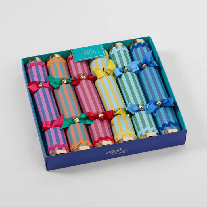 LA DOLCE VITA CRACKERS 6PC: MIXED STRIPES
